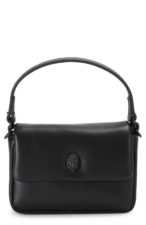 Micro Oxford Faux Leather Crossbody Bag