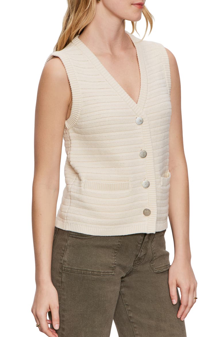 Textured Sweater Vest, Alternate, color, MACRAME