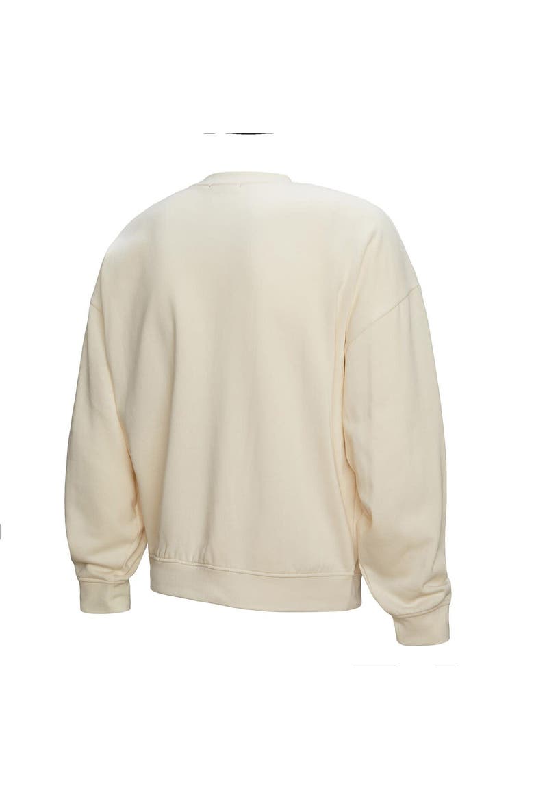 Women's Mitchell & Ness  Cream Dallas Stars Logo 3.0 Pullover Sweatshirt, Alternate, color, Cream