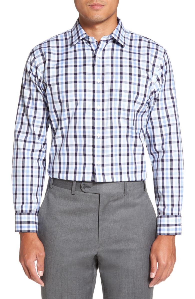 NORDSTROM MEN'S SHOP Smartcare<sup>™</sup> Trim Fit Check Dress Shirt, Main, color,