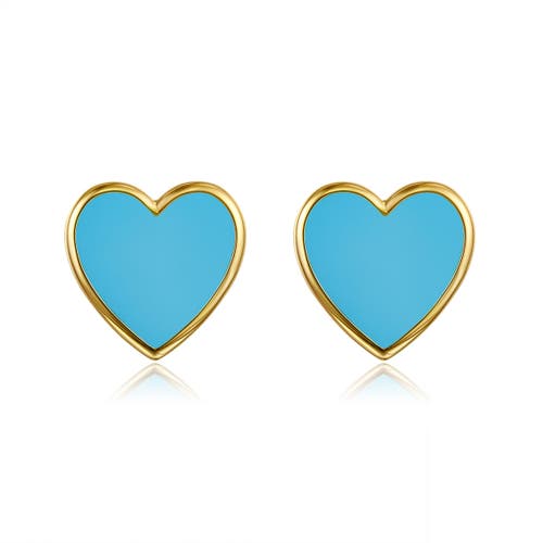 Anna Zuckerman Petit Love Studs In Blue