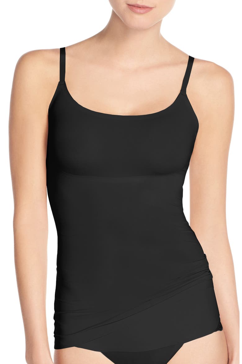 Thinstincts® Convertible Camisole, Main, color, VERY BLACK