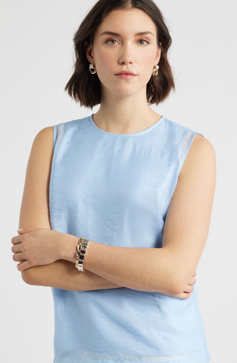 Nordstrom Frontal Doorknocker Earrings, Alternate, color, Gold- Silver