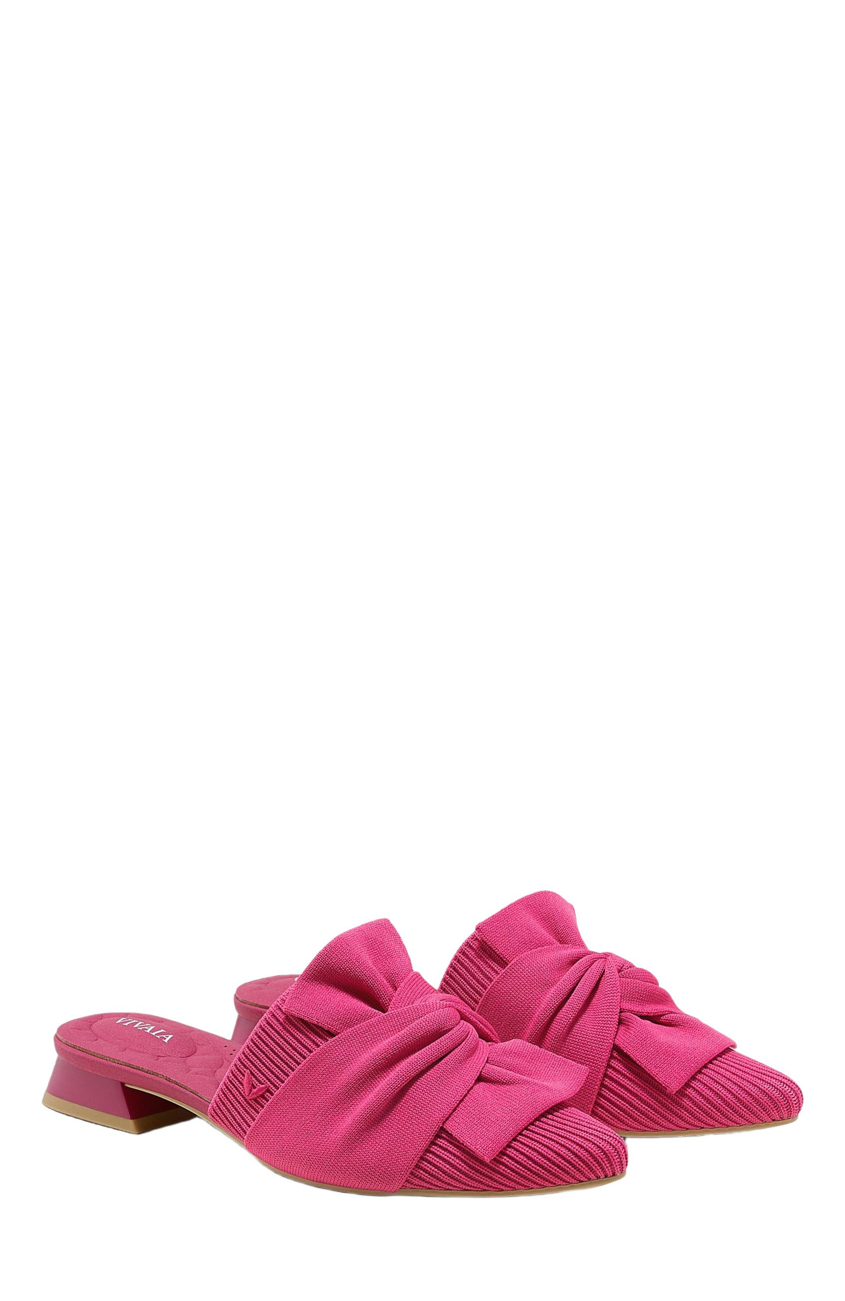 VIVAIA Pointed-Toe Knot Sandals, Main, color, Pitaya