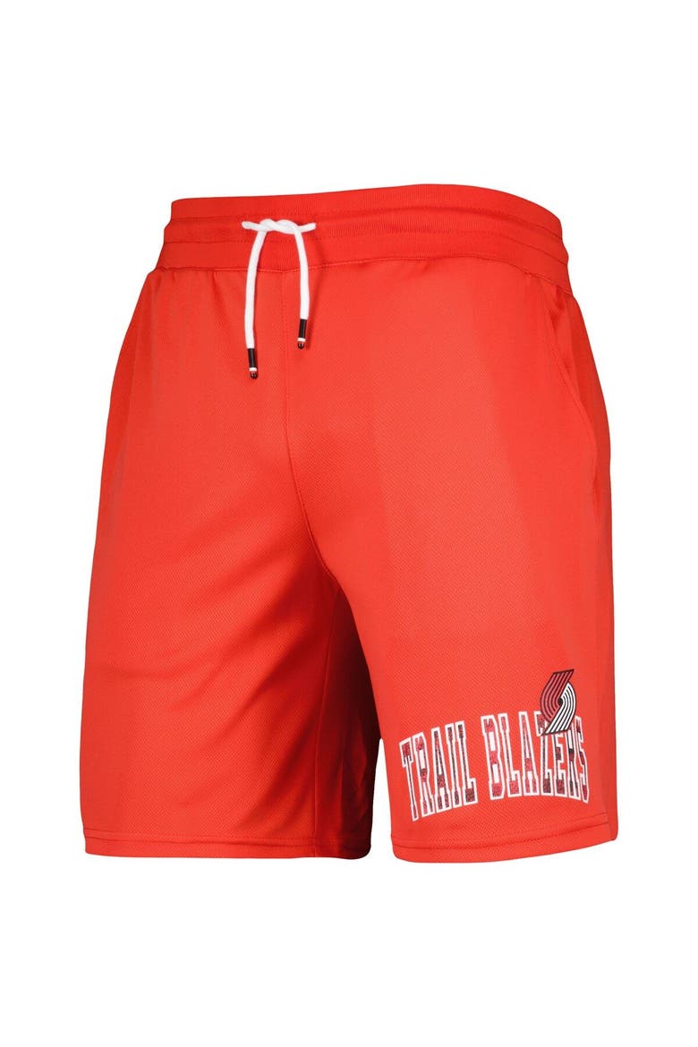Men's Tommy Jeans Red Portland Trail Blazers Mike Mesh Basketball Shorts, Alternate, color, Red