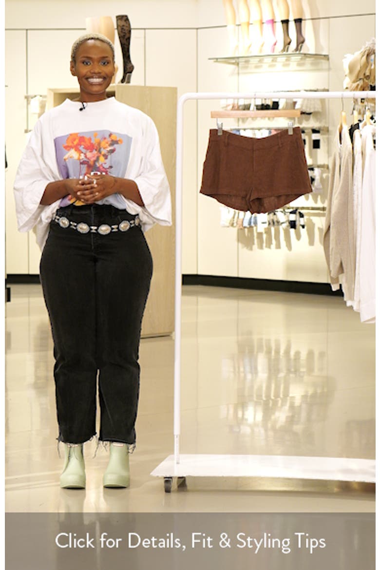 La Dulce Linen Blend Shorts video