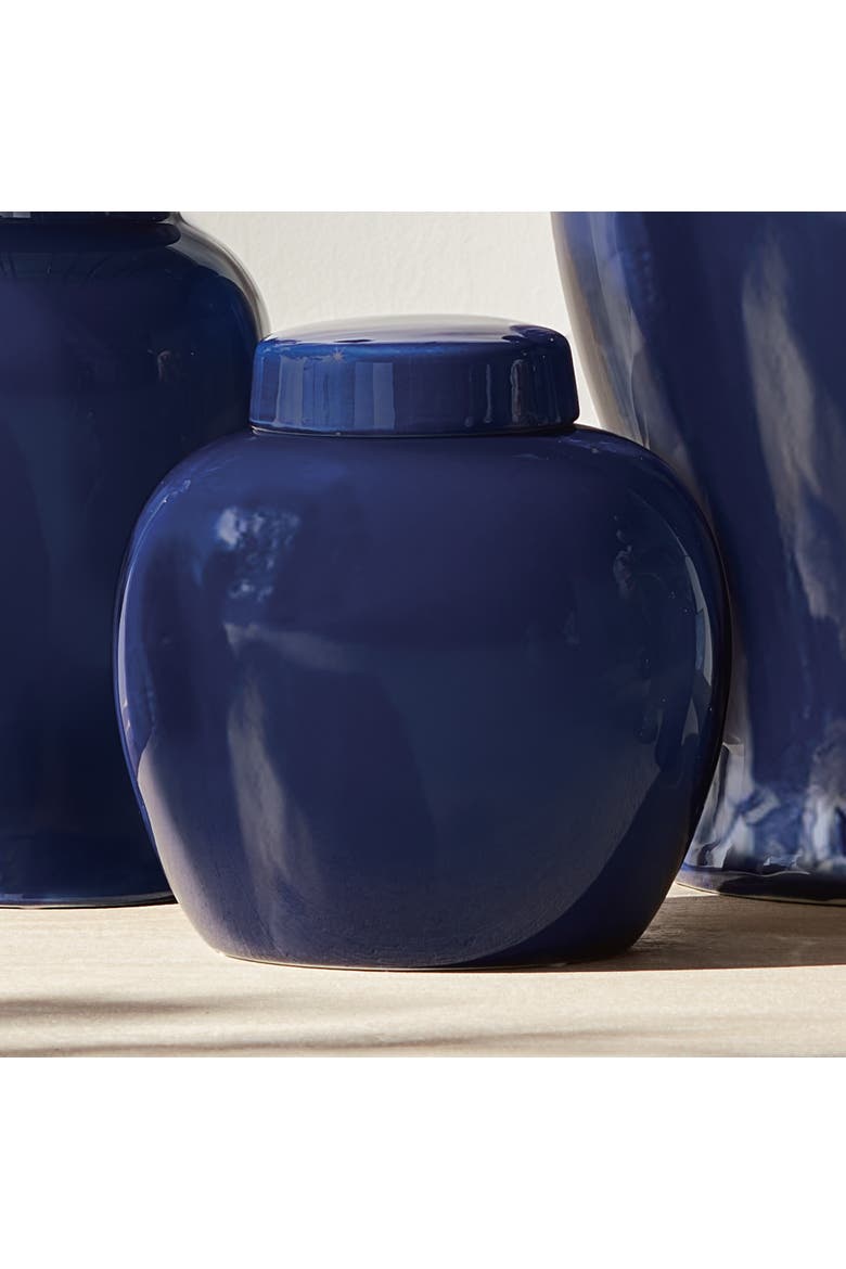 Koa Navy Lidded Jar, Alternate, color, Blue