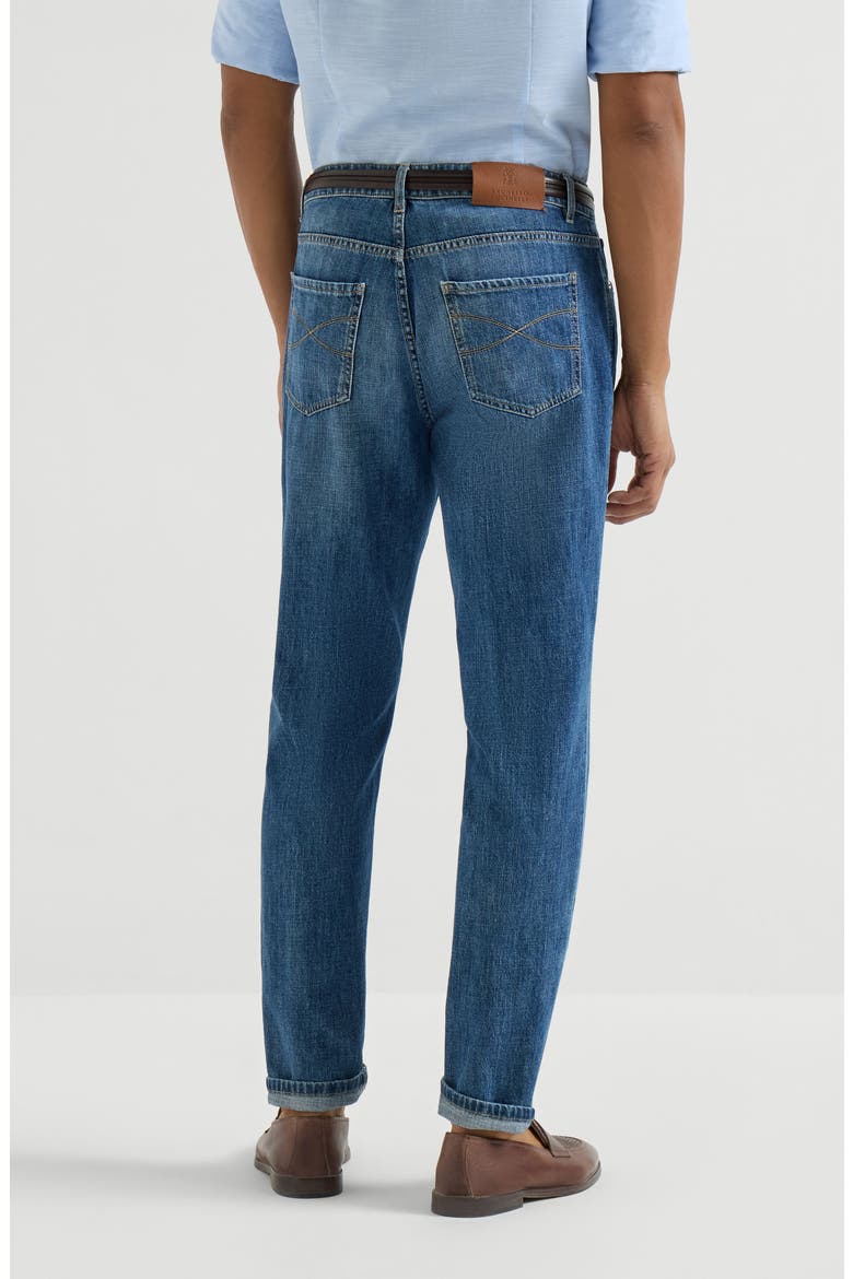 Lightweight denim trousers, Alternate, color, Medium Denim