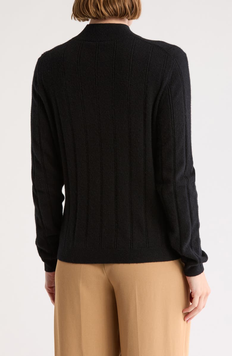 Bruno Magli Wide Rib Cashmere Sweater, Alternate, color, 