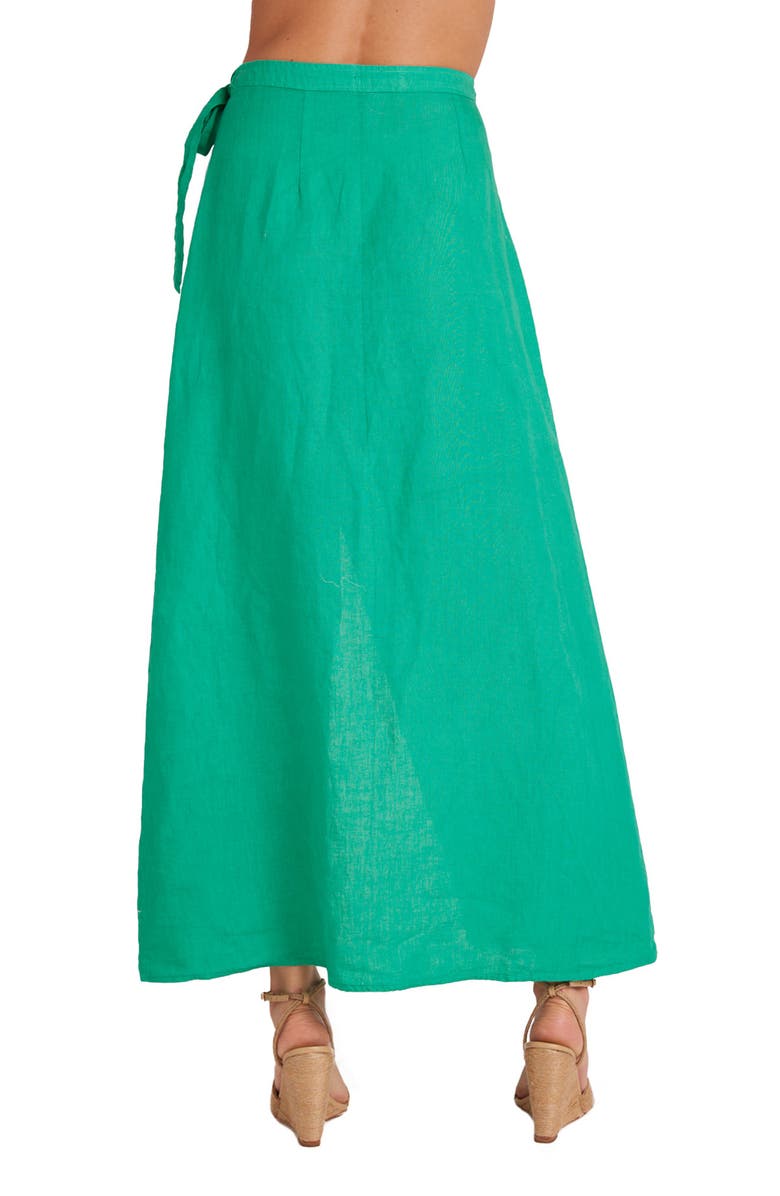 Bella Dahl Linen Maxi Wrap Skirt, Alternate, color, 