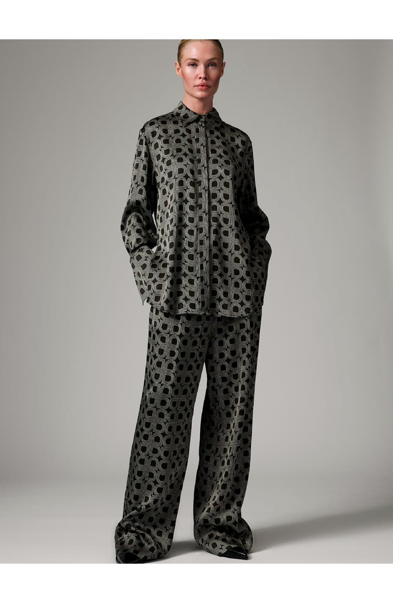 DAY Birger et Mikkelsen Plymo Printed Long Sleeve Shirt, Alternate, color, Black
