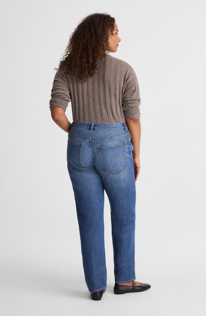 Madewell The Dean Easy Straight Leg Jeans, Alternate, color, Birkdale Wash