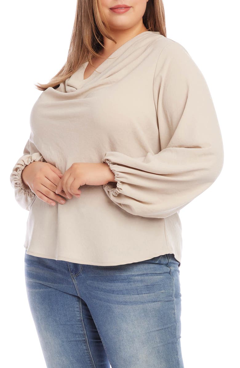 Karen Kane Cowl Neck Top, Alternate, color, 