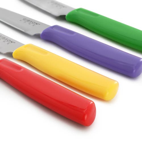 Gibson Everyday Colorsplash 4 Piece Paring Knife Set In Multi