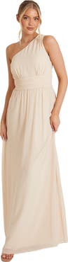 Six Stories One Shoulder Chiffon Bridesmaid Dress