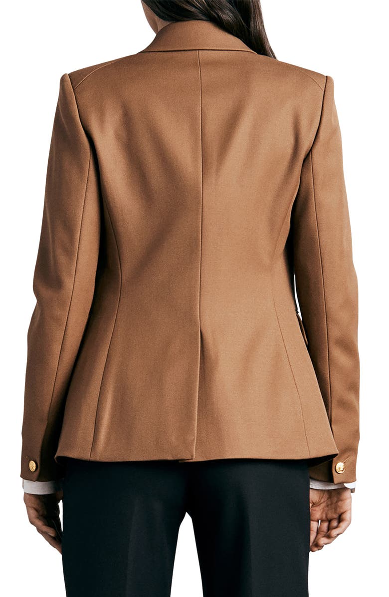 rag & bone Preston Double Breasted Wool Blend Blazer, Alternate, color, 