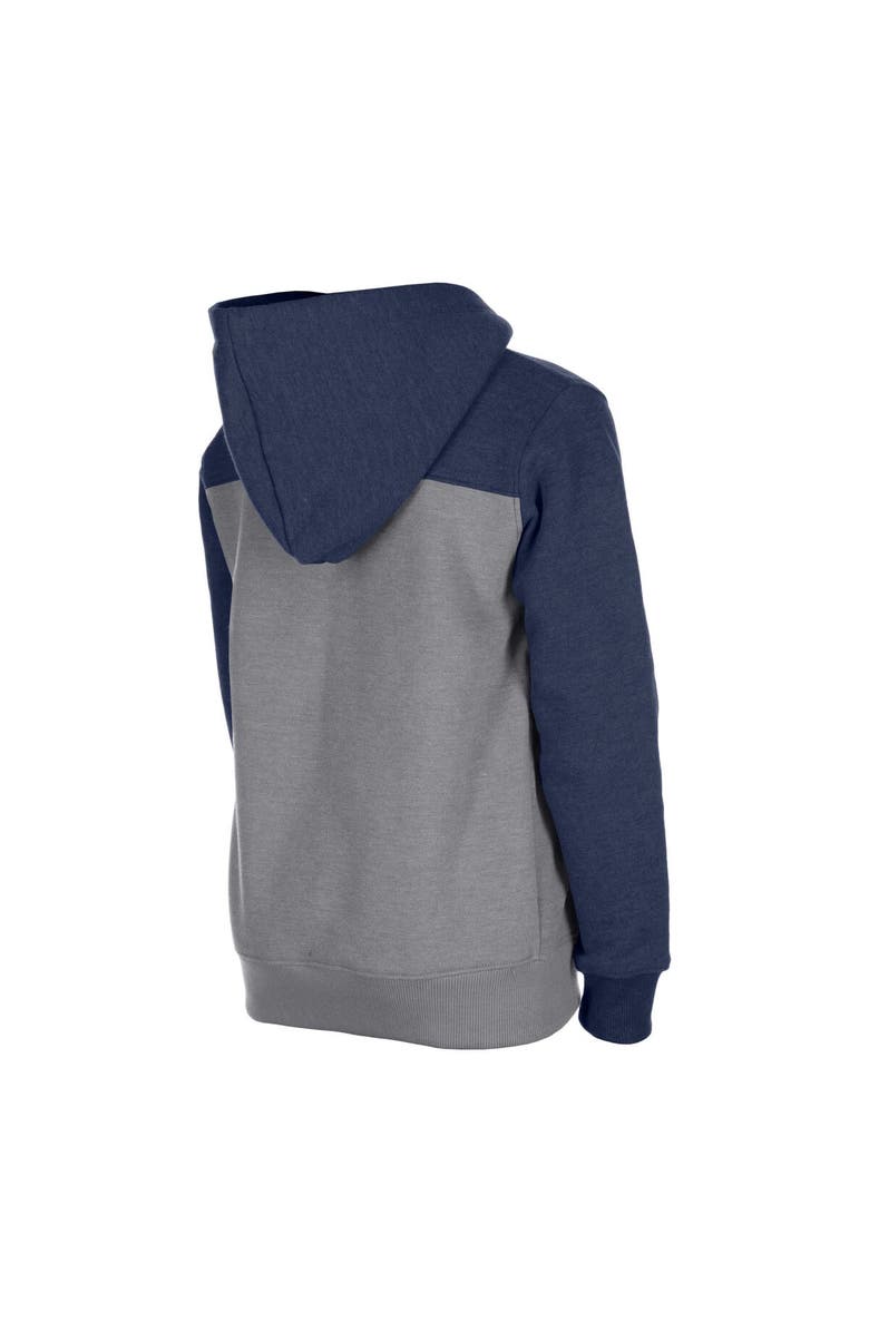 5TH AND OCEAN BY NEW ERA Girl's 5th & Ocean by New Era Gray/Navy St. Louis City SC Full-Zip Hoodie Jacket, Alternate, color,