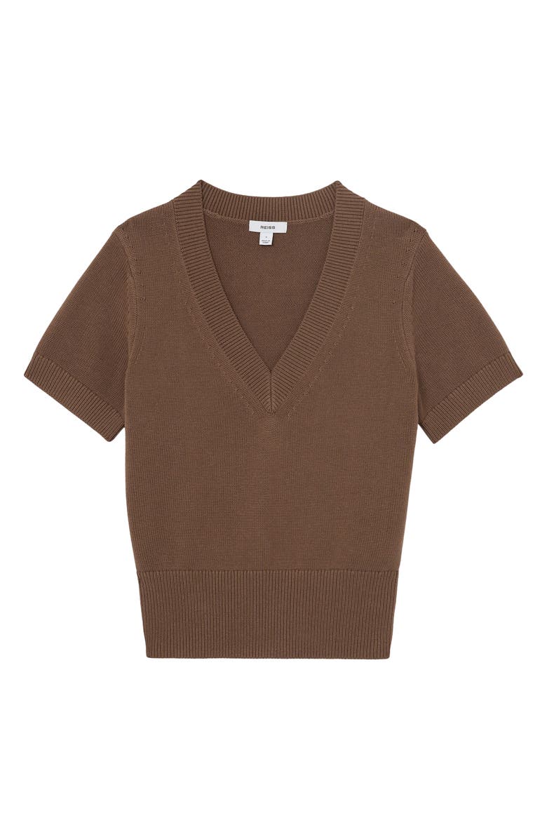 Reiss Valerie Cotton & Wool Sweater, Alternate, color, Taupe Neutral