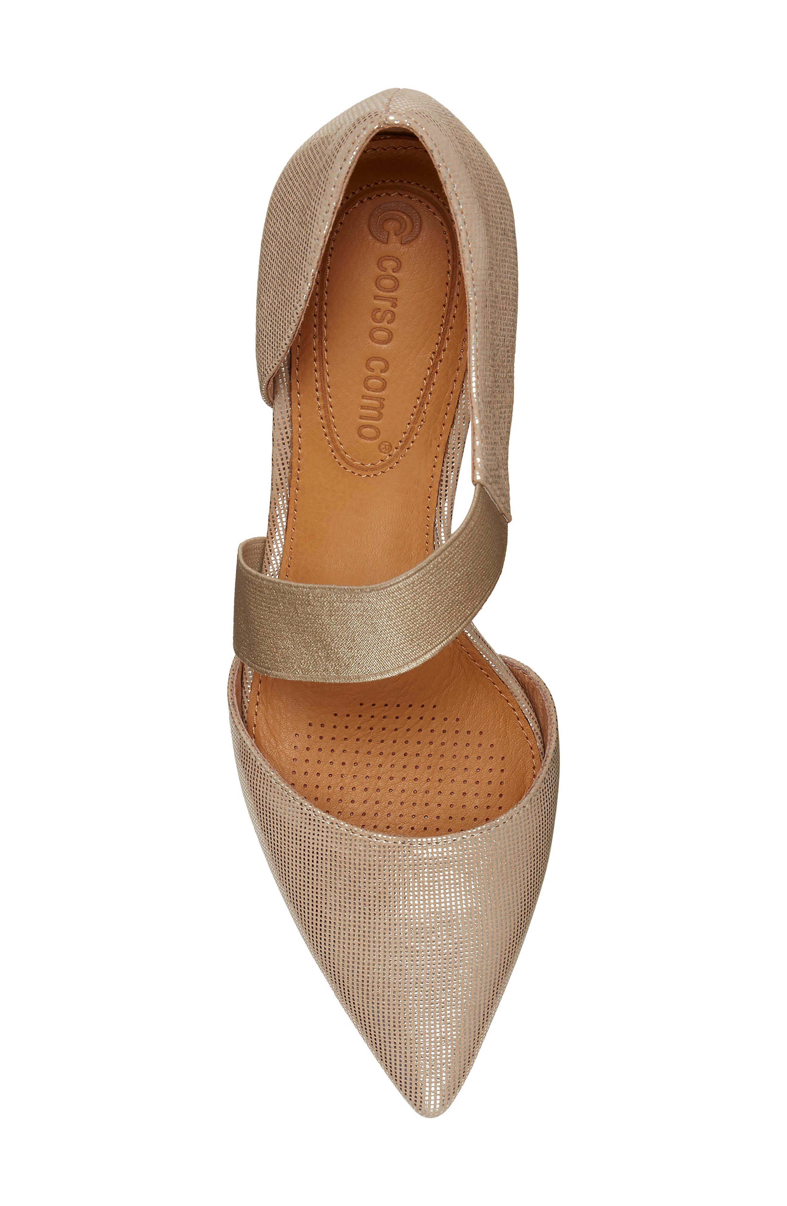 Denice Pump, Alternate, color, CHAMPAGNE LEATHER