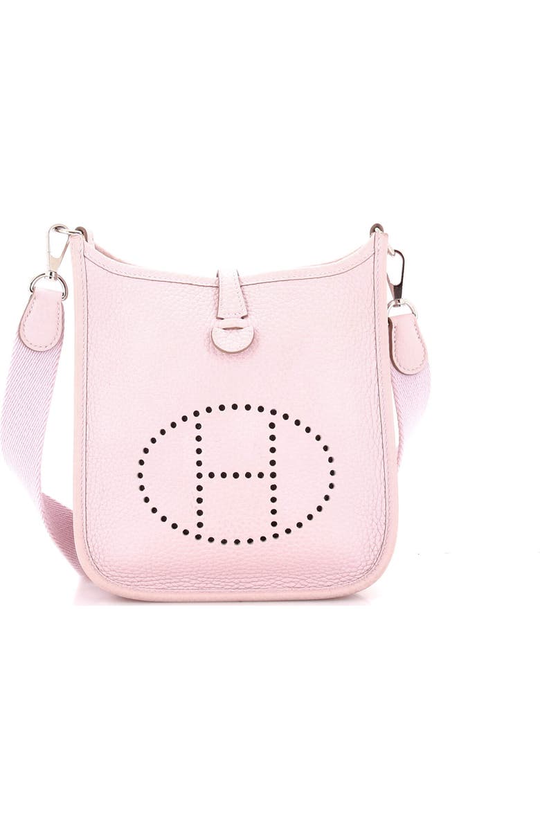 Pre-Owned Hermes Evelyne Bag Gen III Clemence TPM, Main, color, Mauve Pale