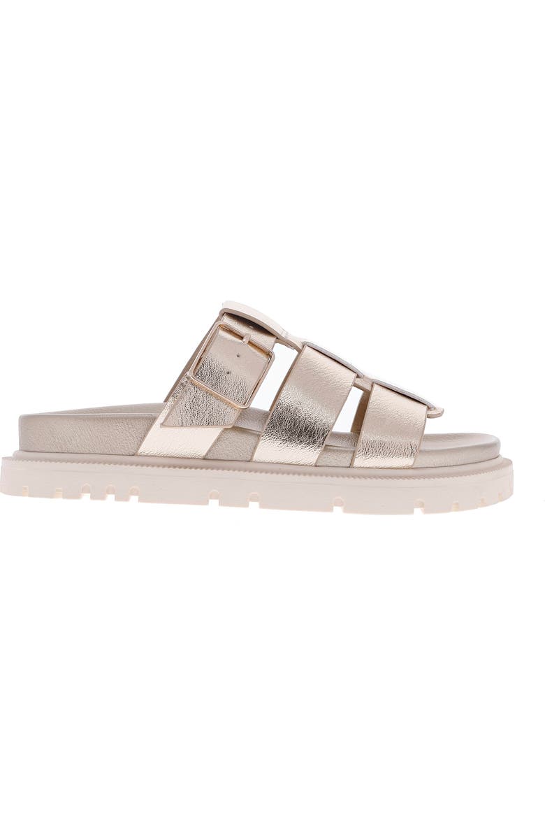 MIA Geni Slide Sandal, Alternate, color, Gold Metal
