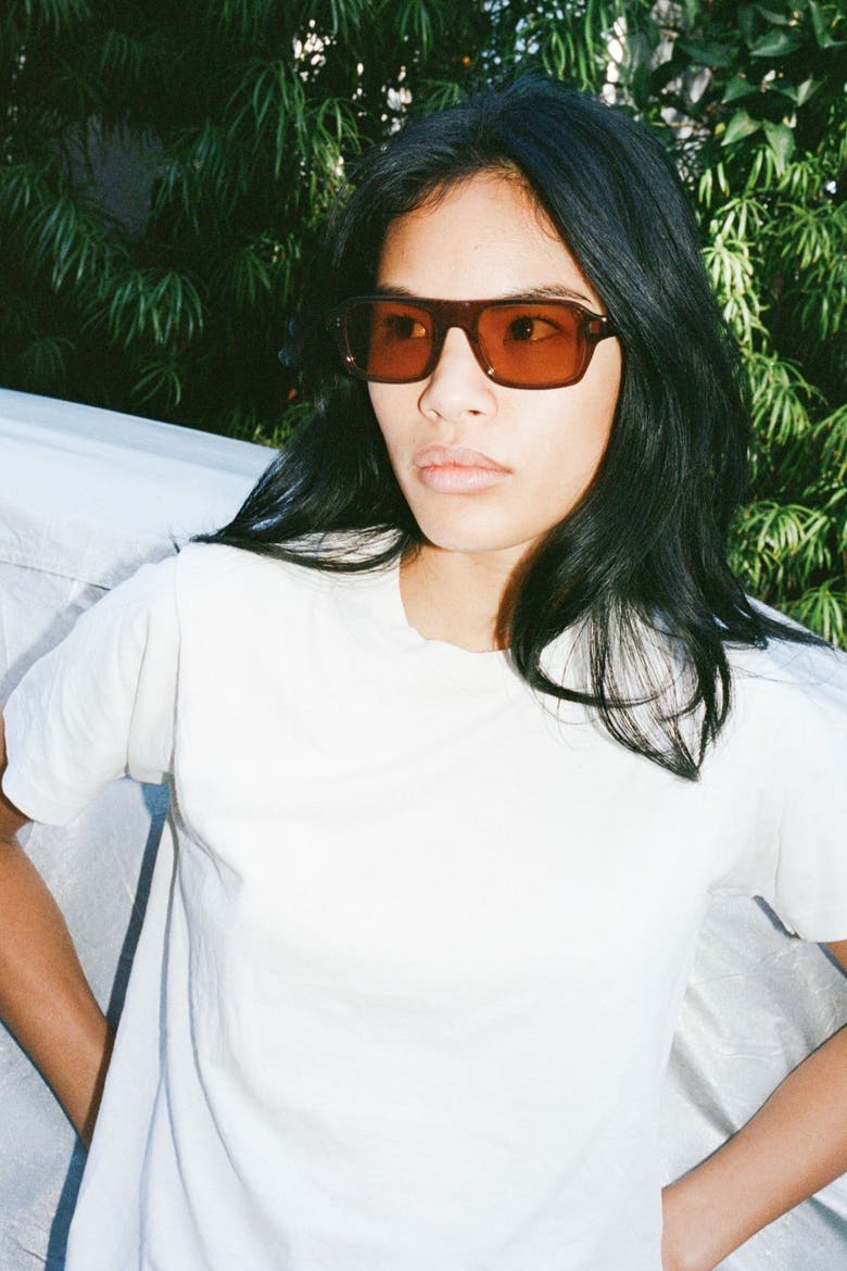 Mono Sunglasses, Alternate, color, Brown