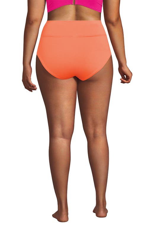 LANDS' END LANDS' END CHLORINE RESISTANT PINCHLESS HIGH WAISTED BIKINI BOTTOMS