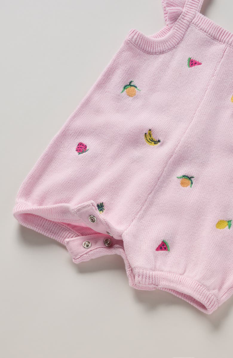 Tucker + Tate Embroidered Cotton Sweater Romper, Alternate, color, Pink Opal Fruit