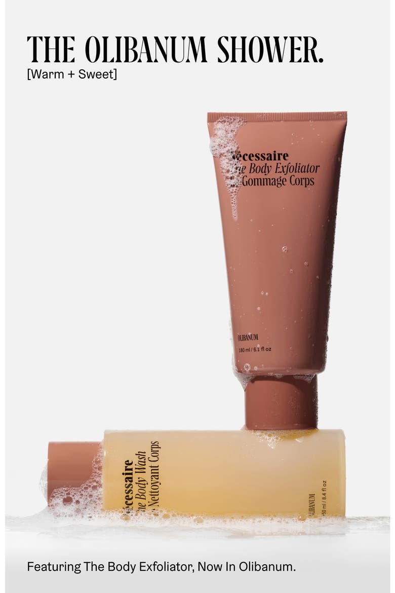 The Body Wash + The Body Exfoliator in Olibanum $63 Value, Alternate, color, NO COLOR