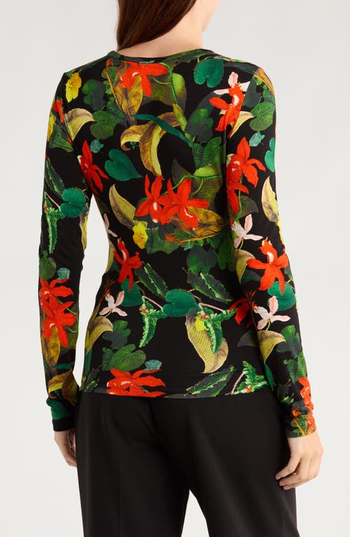 Alice And Olivia Alice + Olivia Delaina Long Sleeve Top In Green