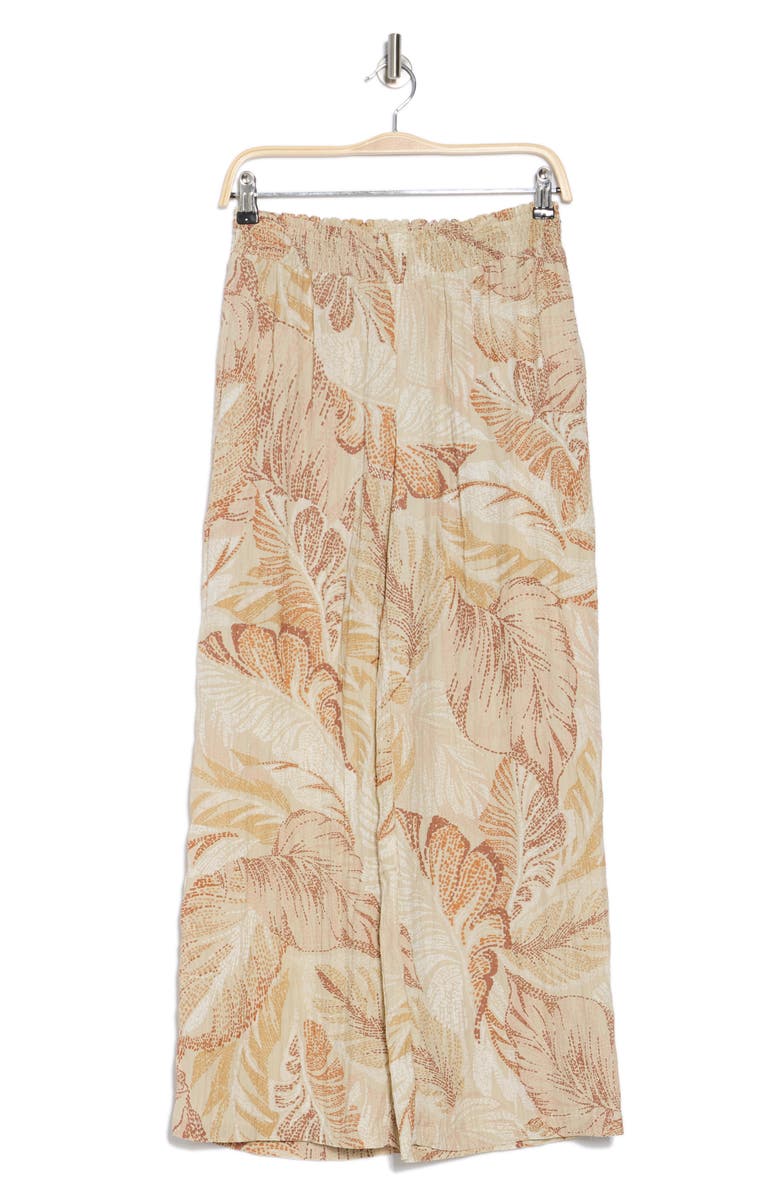 DR2 by Daniel Rainn Smocked Wide Leg Pants, Alternate, color, Tan/ Blush