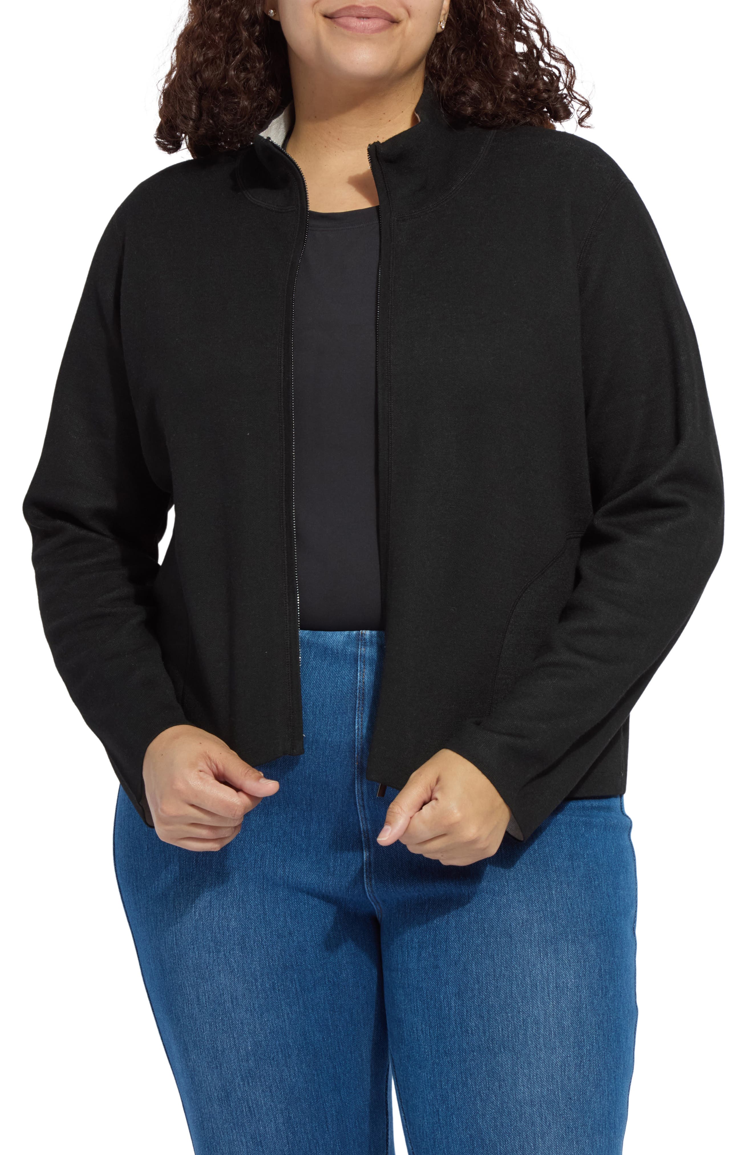 Reversible Zip Up Cardigan