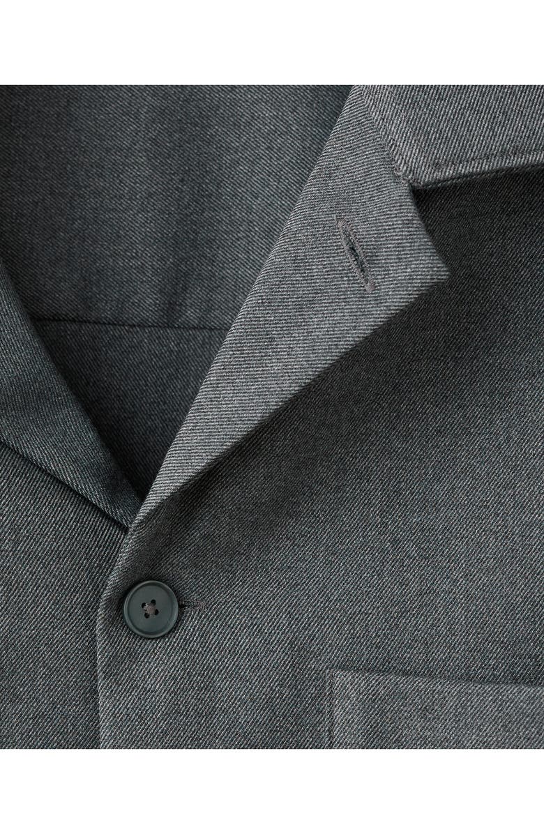 MANGO Fluid Pocket Overshirt, Alternate, color, Grey