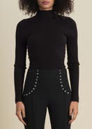 Contessa Mills Benjamin Soft Silk-Blend Mock-Neck Sweater