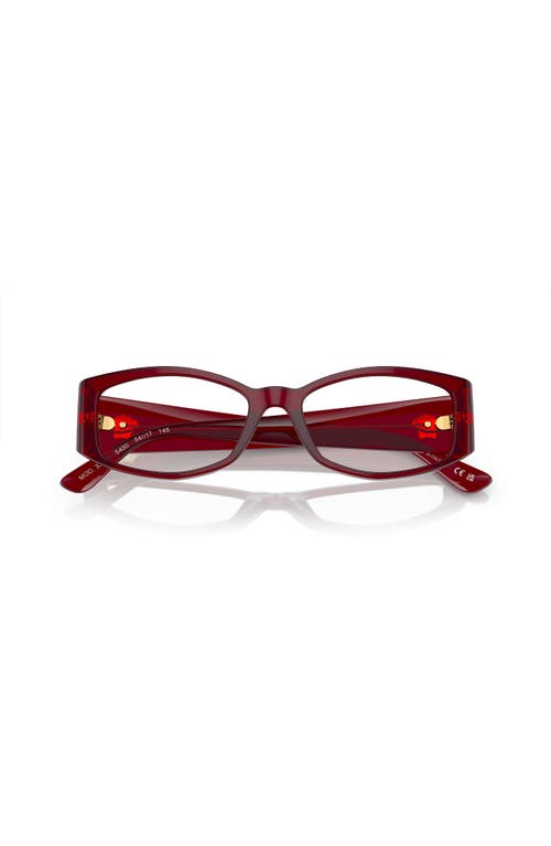 Versace 52mm Irregular Optical Glasses In Brown