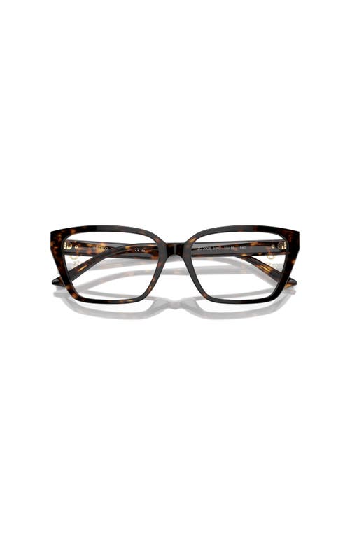 Jimmy Choo 55mm Cat Eye Optical Glasses In Black