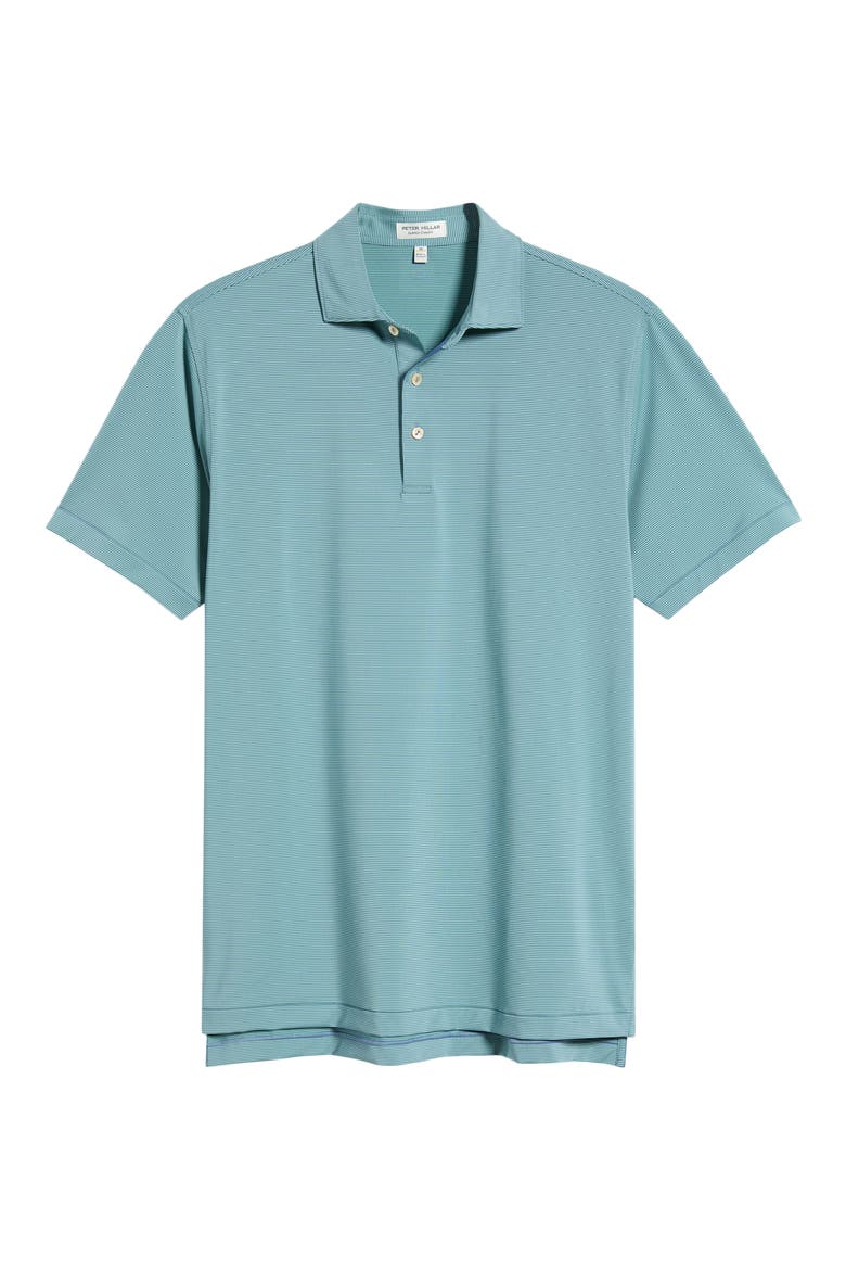 Jubilee Summer Comfort Performance Jersey Polo, Alternate, color, BALI BLUE / FRESH MINT