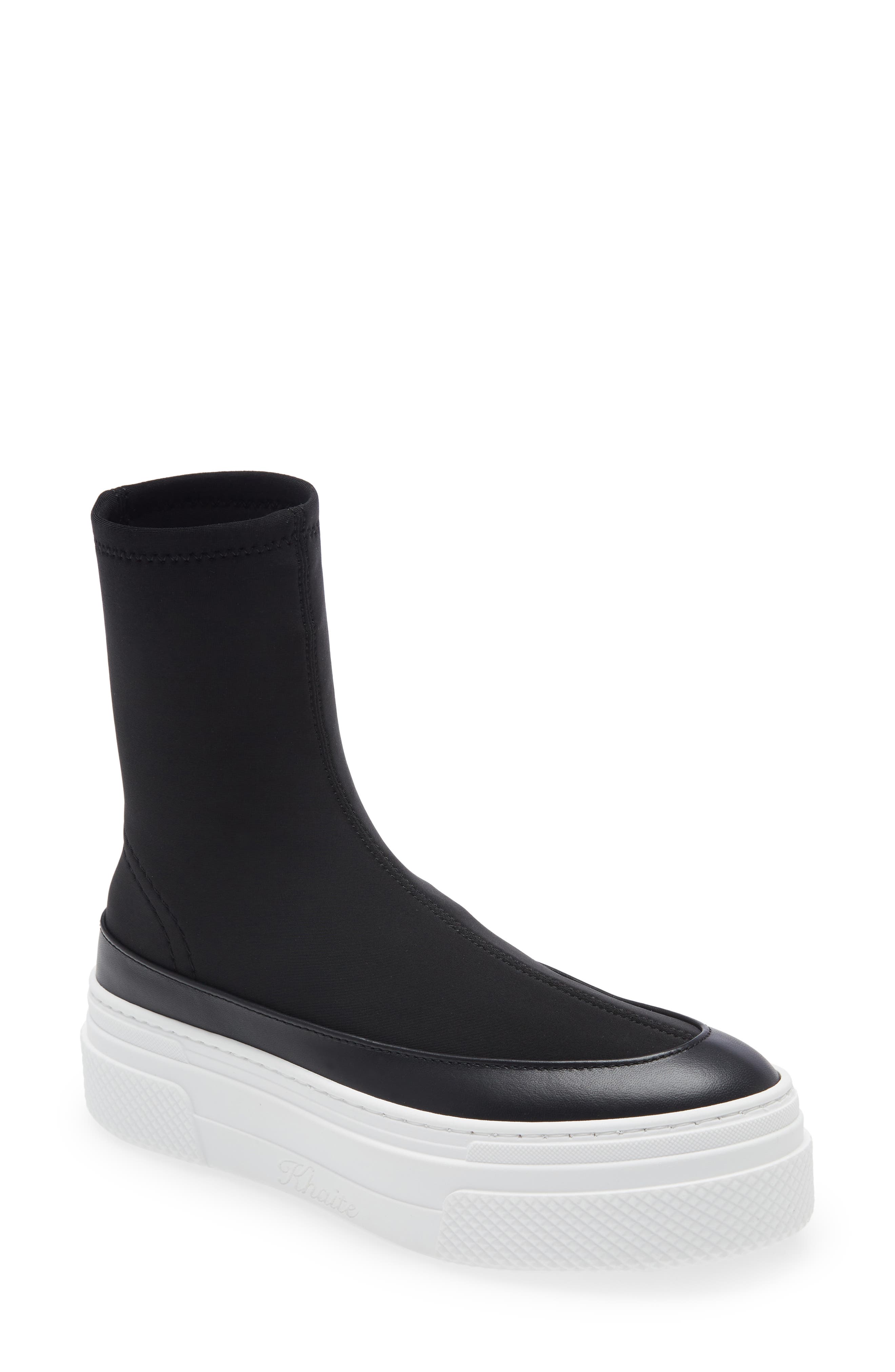 Khaite The Ludlow High Top Platform Sneaker, Main, color, 