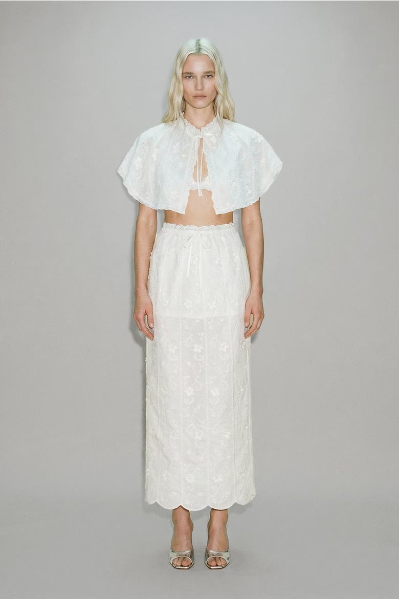 Marjorie Skirt, Alternate, color, Ivory