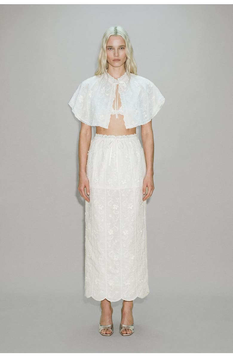 Atoir Marjorie Skirt, Alternate, color, Ivory