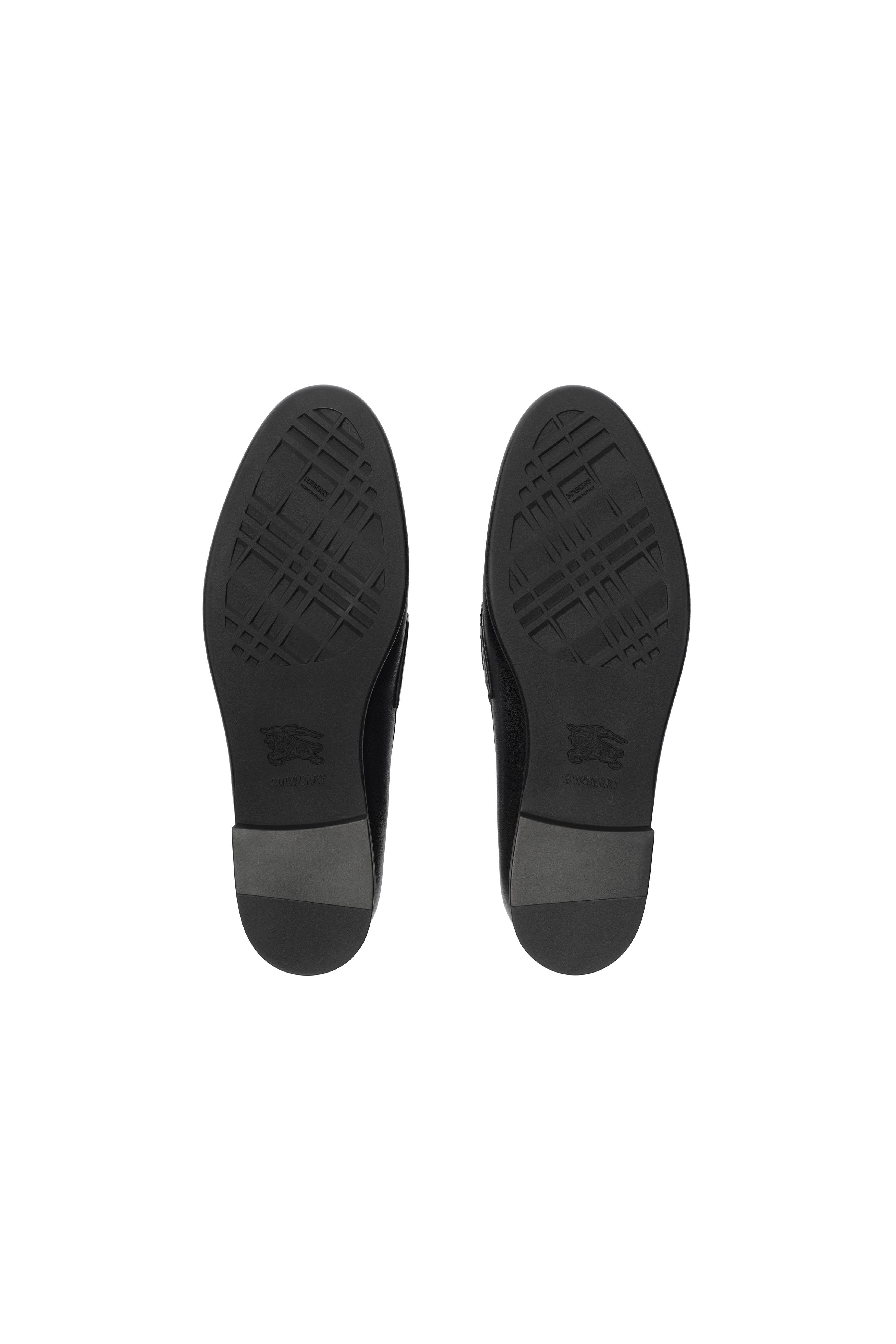 Burberry Leather Opal Loafers, Alternate, color, Black