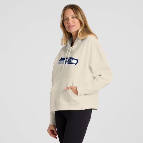 Women's Fanatics Cream Seattle Seahawks Dove Legacy Pullover Hoodie
