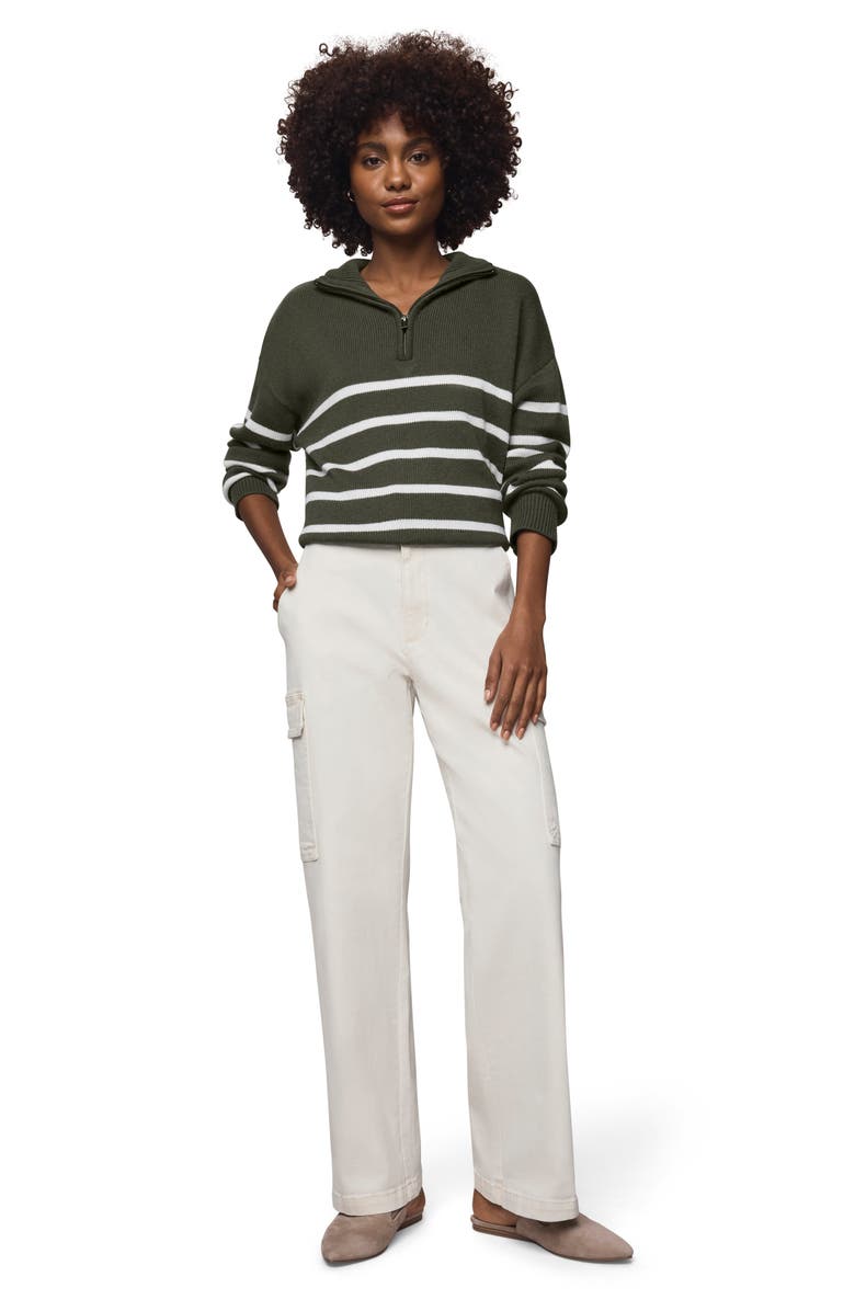 Splendid Ottilie Cotton Blend Cargo Pants, Alternate, color, Pale Oak Ivory