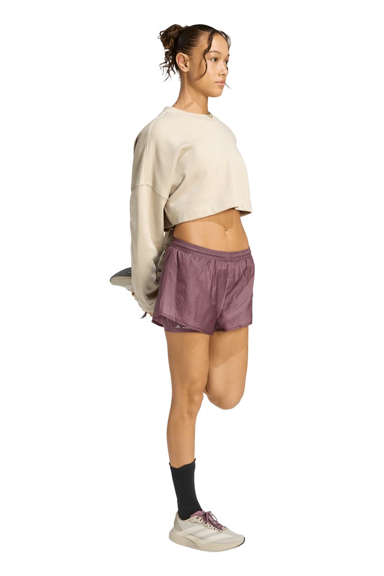 ADI365 HK Crewneck Cropped Sweatshirt, Alternate, color, PUTTY GREY