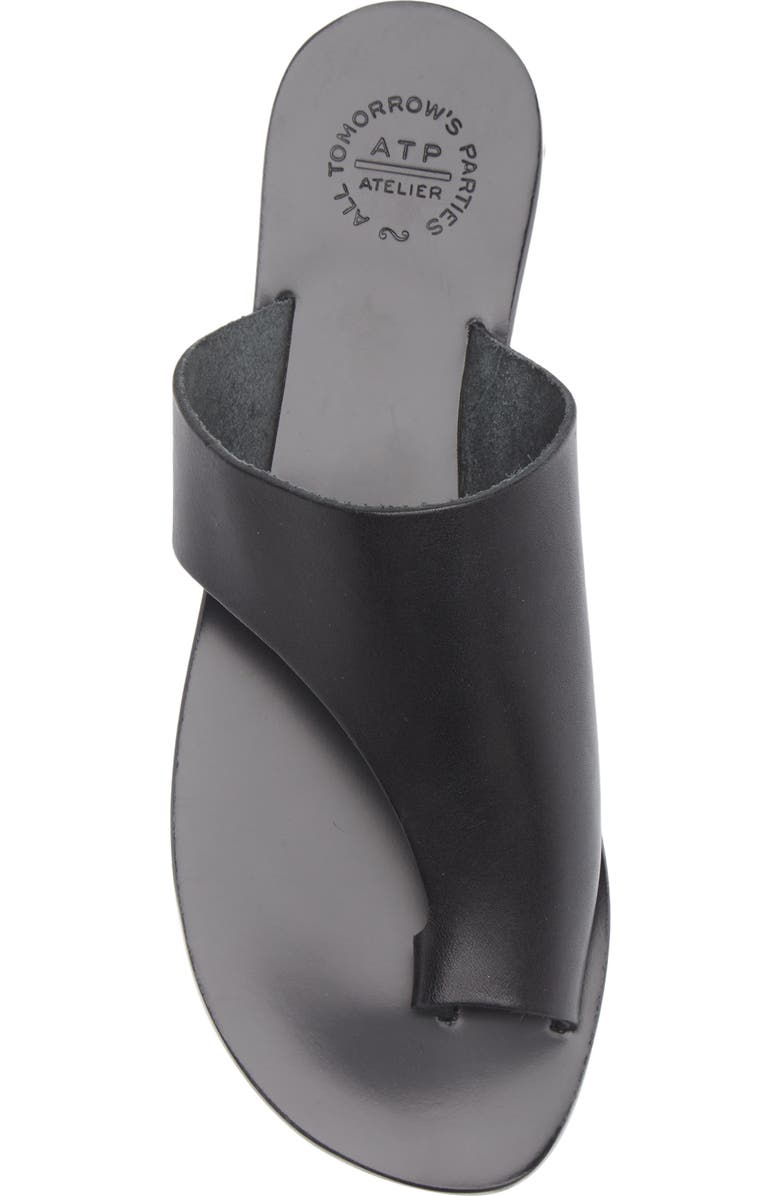 ATP ATELIER Rosa Toe Loop Sandal, Alternate, color, Black