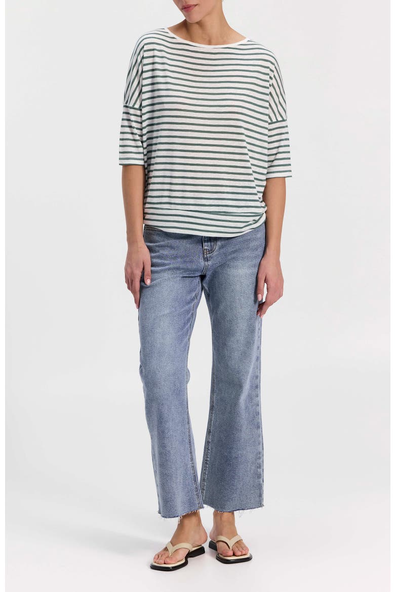 Striped T-Shirt, Alternate, color, Green Stripes