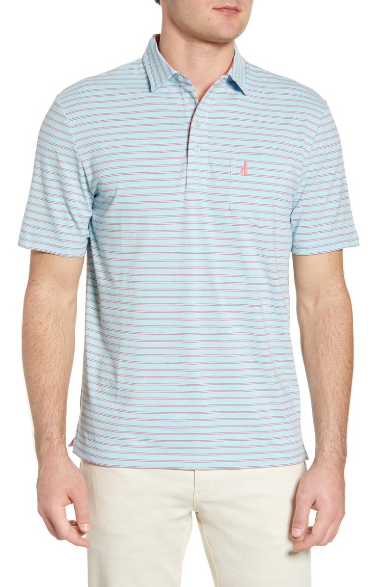 johnnie-O Hangin' Out Marfa Stripe Pocket Polo, Main, color, 