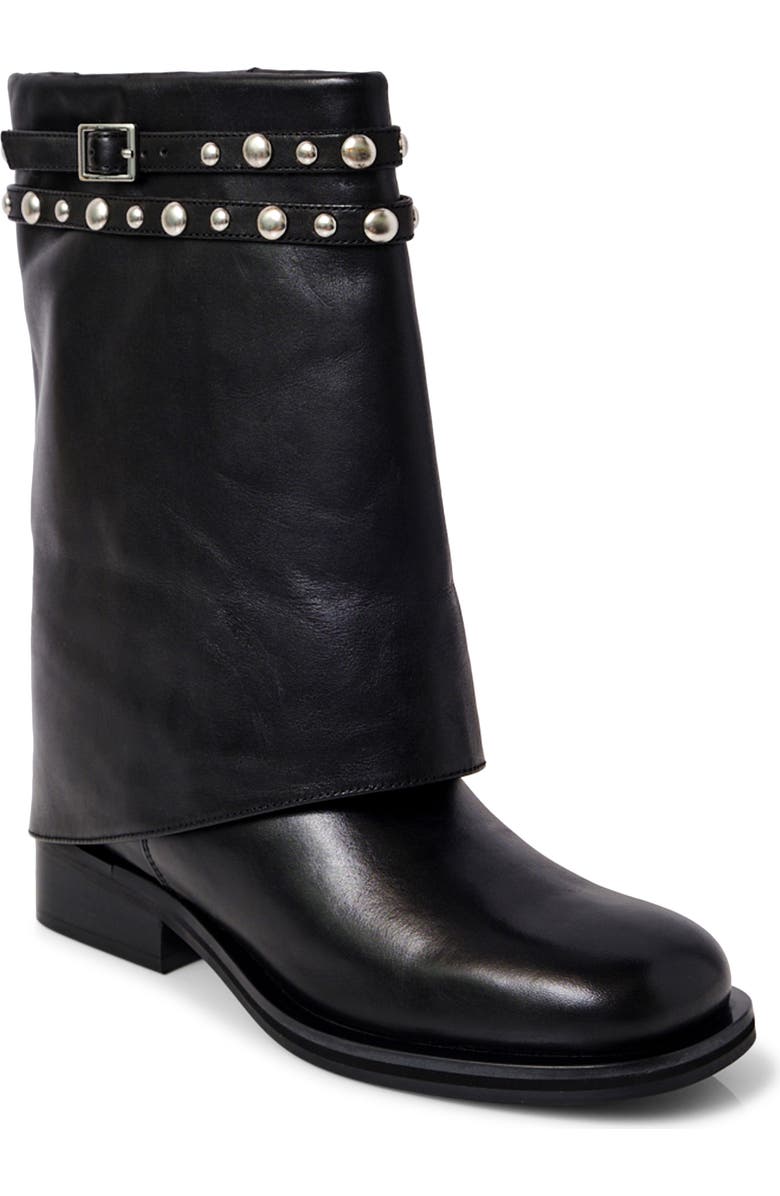 Free People Scorpio Studded Foldover Bootie, Main, color,