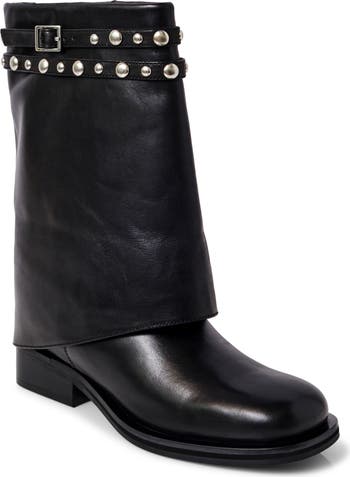 Free People Scorpio Studded Foldover Bootie (Women) Nordstromrack