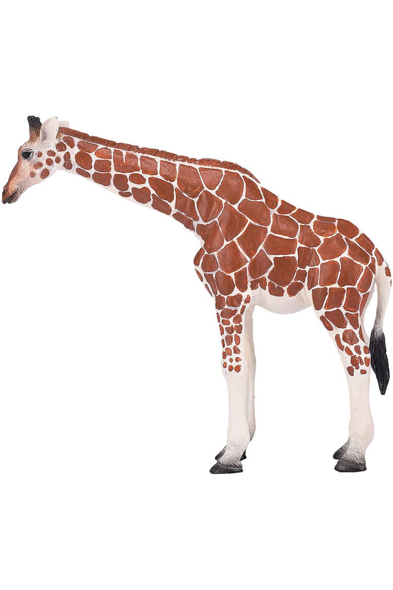 Mojo Giraffe Female International Wildlife Hand Painted Toy Figurine, Alternate, color, Multicolored
